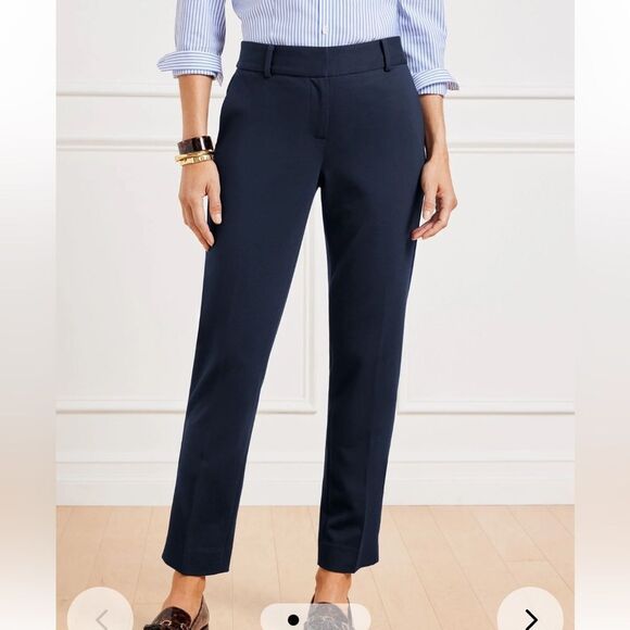 Talbots navy blue Hampshire Ankle Pants size 2P- new with tags! - Picture 1 of 11